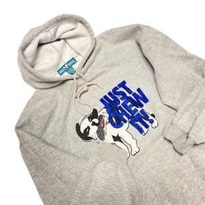 Vintage Late 90’s Big Dogs Pullover Hoodie Sweatshirt Parody Nike